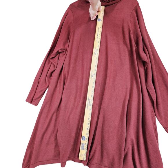 Disney Cardigan sz 5 Tangled Mother Gothel Embroidered Hooded Draped Front Cape - Picture 6 of 13